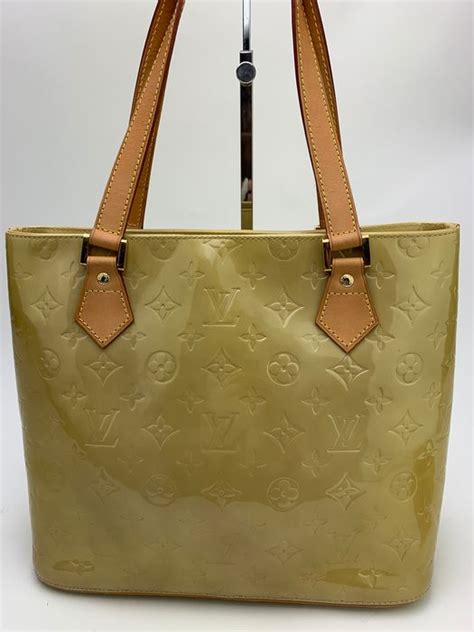 louis vuitton blue monogram vernis houston bag|Louis Vuitton Monogram Vernis Houston Tote Bag .